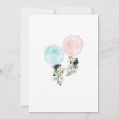 Vloeiende ballonnen kaart (Achterkant)