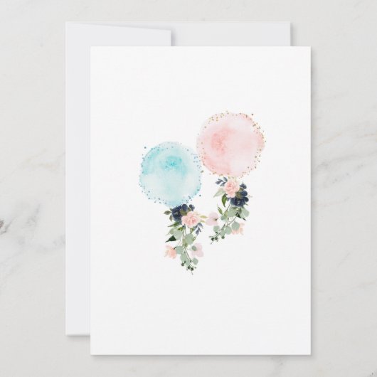 Vloeiende ballonnen kaart (Achterkant)