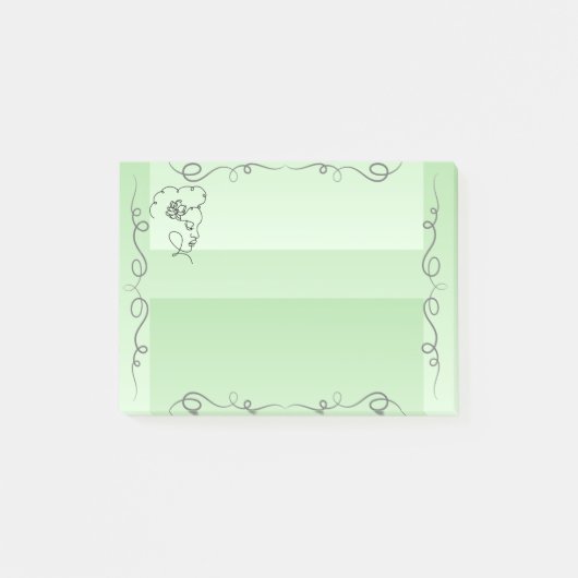 Vloeiende Beauty Sage Sticky Notes (Voorkant)