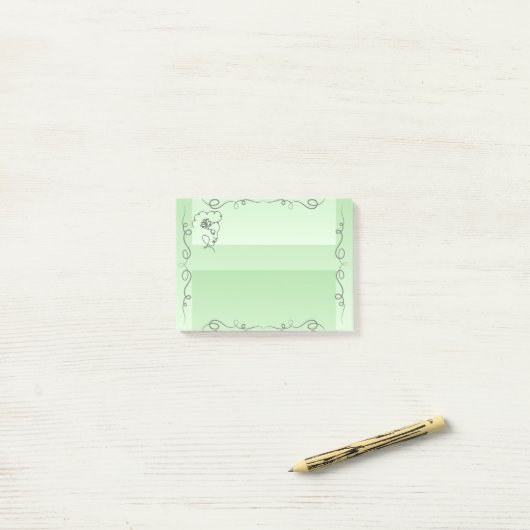 Vloeiende Beauty Sage Sticky Notes (Op bureau)