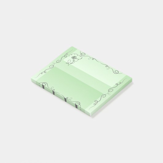 Vloeiende Beauty Sage Sticky Notes (Schuin)