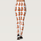 Vloeiende bloemen Cartoon Leggings (Achterkant)