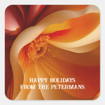 Vloeiende Bloemen in Rood