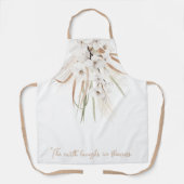 Vloeiende bloemen Waterverf Schort (Voorkant)