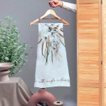 Vloeiende bloemen Waterverf Schort<br><div class="desc">Een prachtig lichte en luchtige waterverf florale bouquet in bleek beige, gebroken witte en gouden cascades bovenaan deze natuur, geïnspireerd design. Emerson citeert een tijdloze uitspraak: "De wereld lacht in bloemen." Dit schort maakt een prachtige keuze voor tuinders en hen die graag in de natuur zijn. Het is ook een...</div>