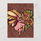 Vloeiende bloemenbakkerij briefkaart (Voorkant)