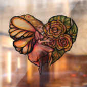 Vloeiende bloemenbakkerij raamsticker (Vel 2)