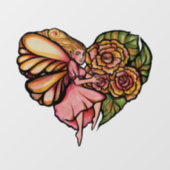 Vloeiende bloemenbakkerij raamsticker (Vel)