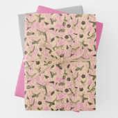 Vloeiende bogen inpakpapier vel (In situ)