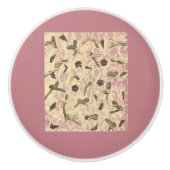 Vloeiende bogen keramische knop (Voorkant)