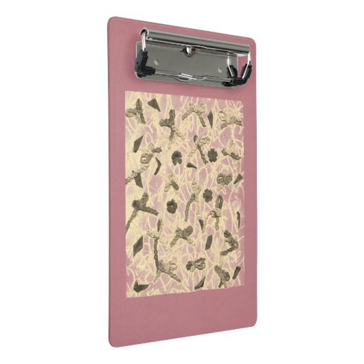 Vloeiende bogen mini klembord (Schuin)