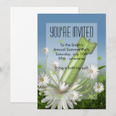 Vloeiende bomuitnodiging kaart (Voorkant / Achterkant)