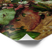 Vloeiende  boskolonafwerking perfect poster (Hoek)