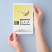 Vloeiende Bouquet Wedding Large Hershey's Wrapper Flyer (Hand)