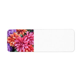 Vloeiende branden etiket