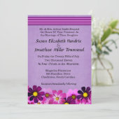 Vloeiende bruiloft kaart (Staand voorkant)