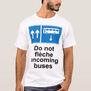 Vloeiende bussen niet t-shirt