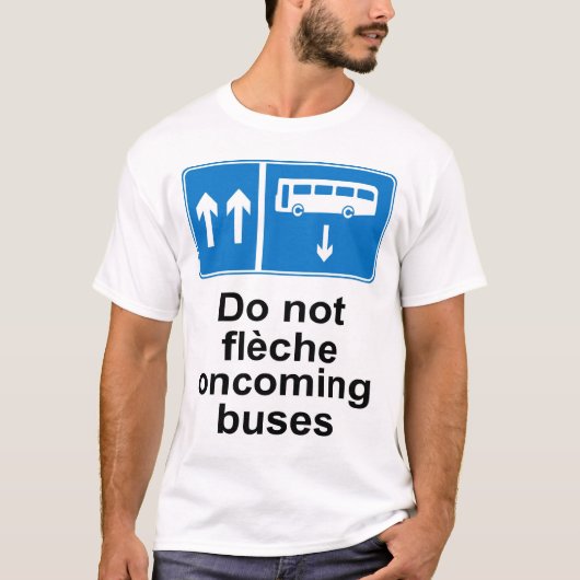 Vloeiende bussen niet t-shirt (Voorkant)