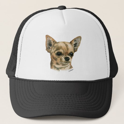 Vloeiende chihuahua trucker pet (Voorkant)