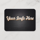 Vloeiende douane-auto visitekaartje (Achterkant)