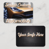 Vloeiende douane-auto visitekaartje (Voorkant / Achterkant)