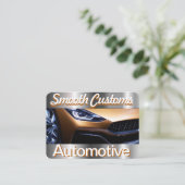 Vloeiende douane-auto visitekaartje (Staand voorkant)