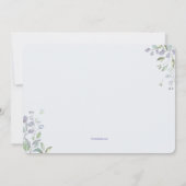 Vloeiende dragers Foto geboorteaankondiging Kaart (Achterkant)