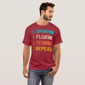 Vloeiende Drink van de vloerbedekking T-shirt (Voorkant volledig)