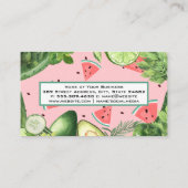 Vloeiende Drinken | Groenten en fruit Visitekaartje (Achterkant)