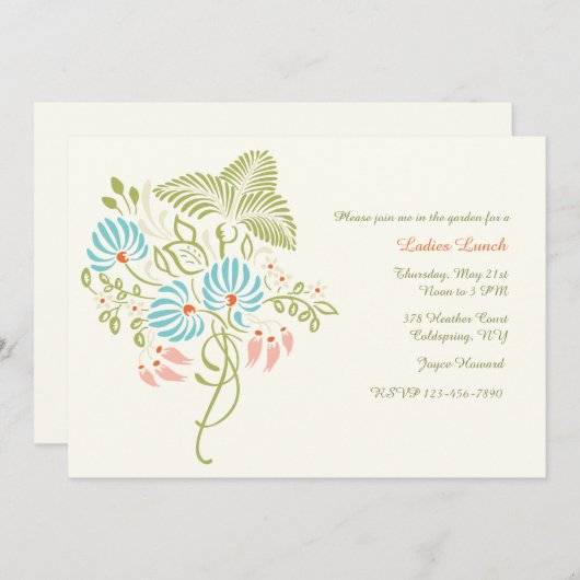 Vloeiende Fantasy-uitnodiging Kaart (Voorkant / Achterkant)