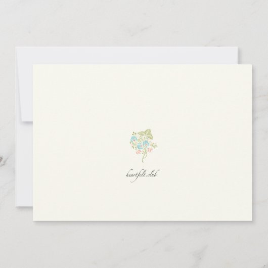 Vloeiende Fantasy-uitnodiging Kaart (Achterkant)