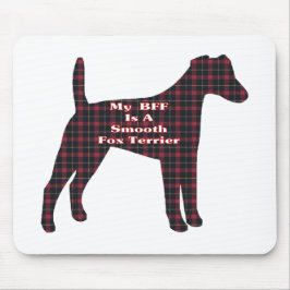 Vloeiende Fox Terrier BFF-cadeautjes Muismat