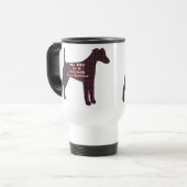Vloeiende Fox Terrier BFF-cadeautjes Reisbeker (Voorkant links)