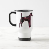 Vloeiende Fox Terrier BFF-cadeautjes Reisbeker (Links)