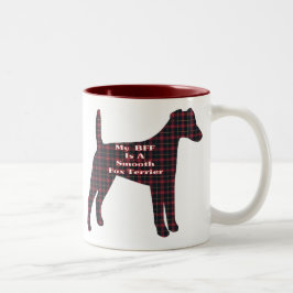 Vloeiende Fox Terrier BFF-cadeautjes Tweekleurige Koffiemok