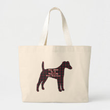 Vloeiende Fox Terrier BFF Canvas tas