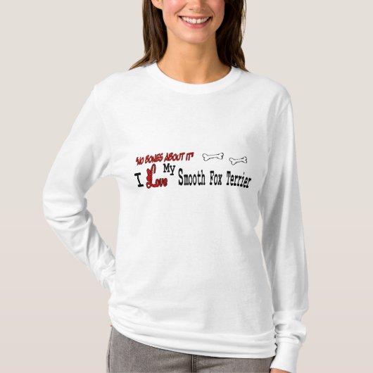 Vloeiende Fox Terrier-cadeautjes T-shirt (Voorkant)