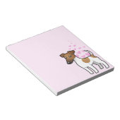 Vloeiende fox terrier Love Notitieblok (Schuin)