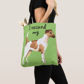 Vloeiende Fox Terrier Rescue Tote Bag (Dichtbij)