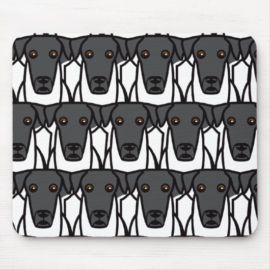 Vloeiende Fox Terriers Muismat (Voorkant)