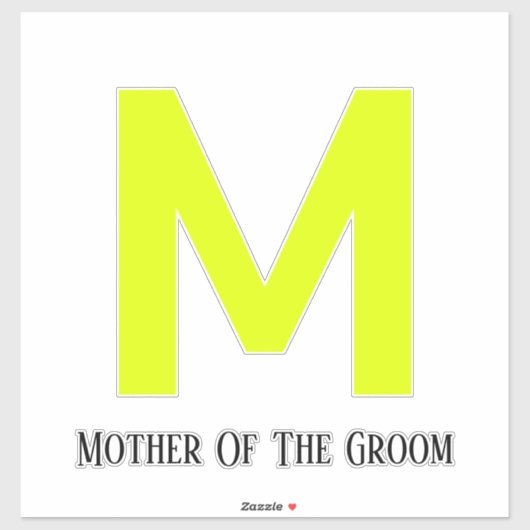 Vloeiende gele moeder van het bruinhuwelijk sticker (Vel)