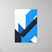 Vloeiende Geometrie Canvas Afdruk (Voorkant)