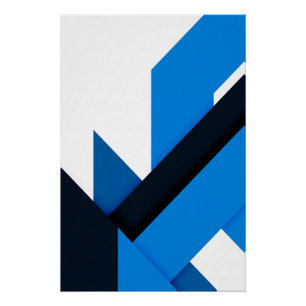 Vloeiende Geometrie Perfect Poster