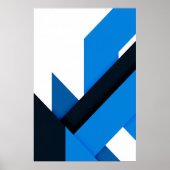 Vloeiende Geometrie Poster (Voorkant)