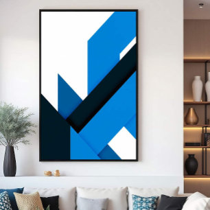 Vloeiende Geometrie Poster