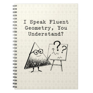 Vloeiende Geometrie Spreker Wiskunde Tovenaar Slim Notitieboek