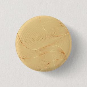 Vloeiende Gouden Lijnen Luxe Abstracte Achtergrond Ronde Button 3,2 Cm