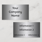 Vloeiende gouden metalen Visitekaartjes (Voorkant / Achterkant)