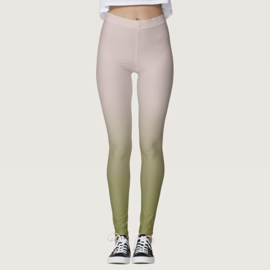 Vloeiende gradiënt zomerkleuren mode eenvoudige kl leggings (Voorkant)