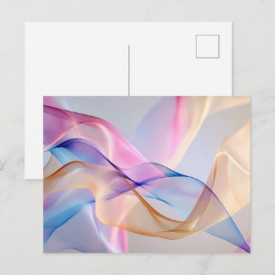 Vloeiende harmonie in beweging briefkaart